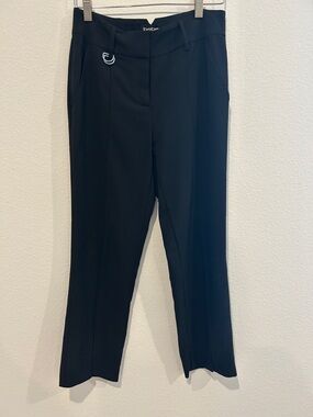 bebe Black Tailored Straight-Leg Trousers